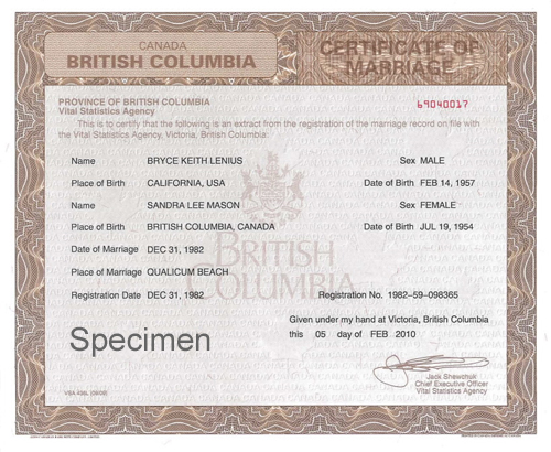 加拿大结婚证件丢了怎么补办，补办之后怎么办理公证认证？